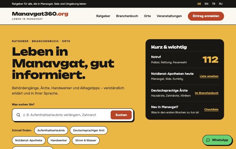 Manavgat360.org – Ratgeber für Ausländer in Manavgat